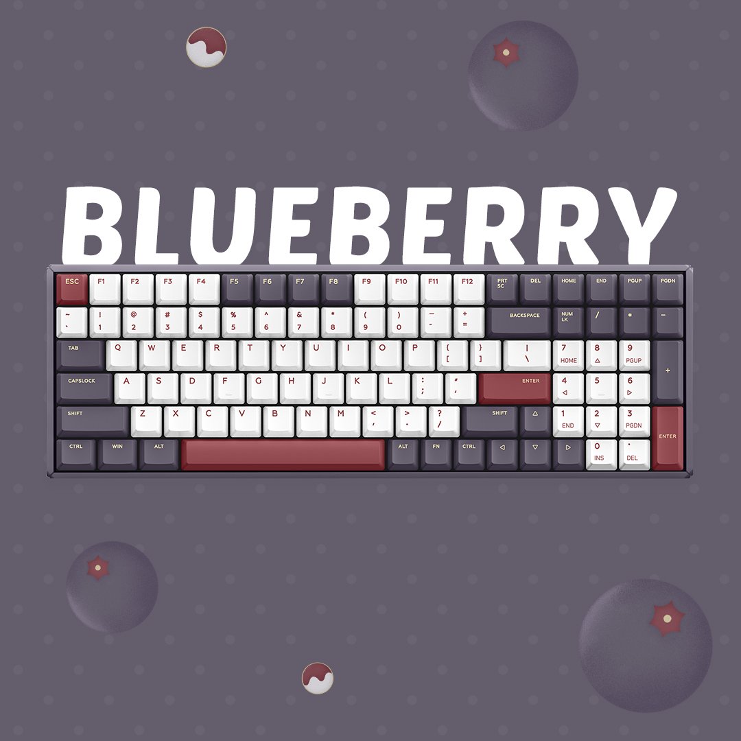 F96 Blueberry Mechanical Keyboard