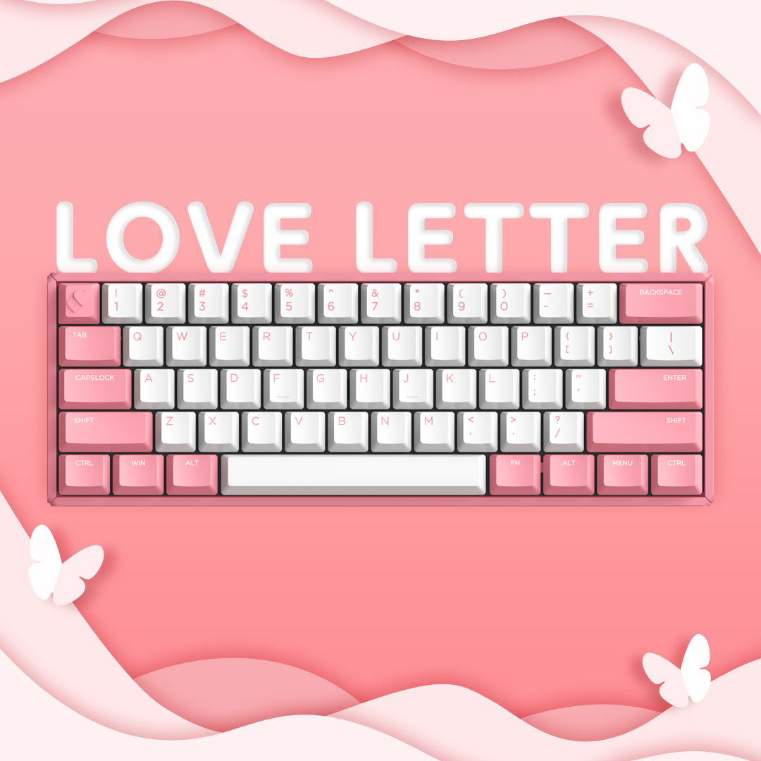 F60 Love Letter Wired Mechanical Keyboard