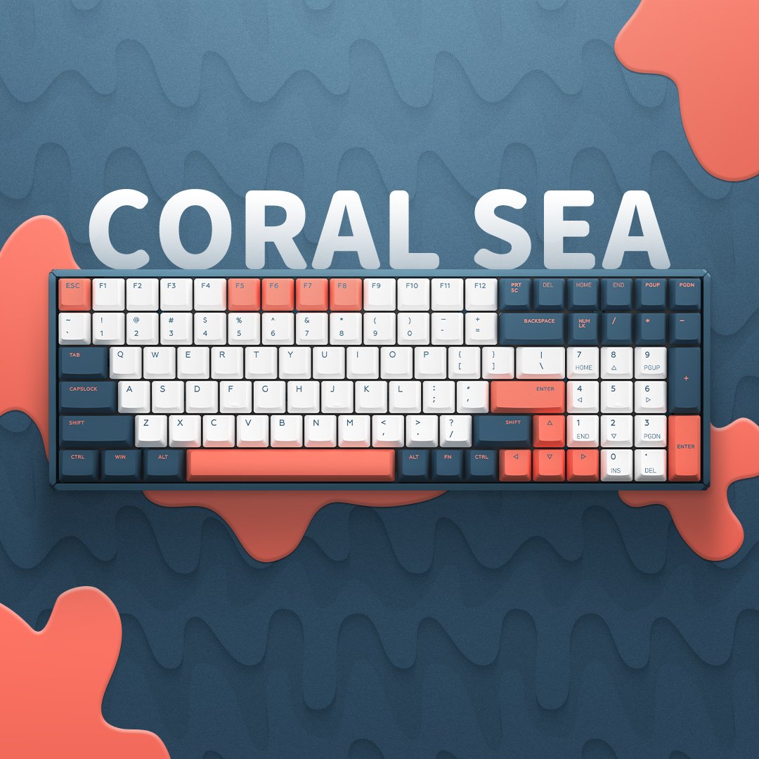 F96 Coral Sea Mechanical Keyboard