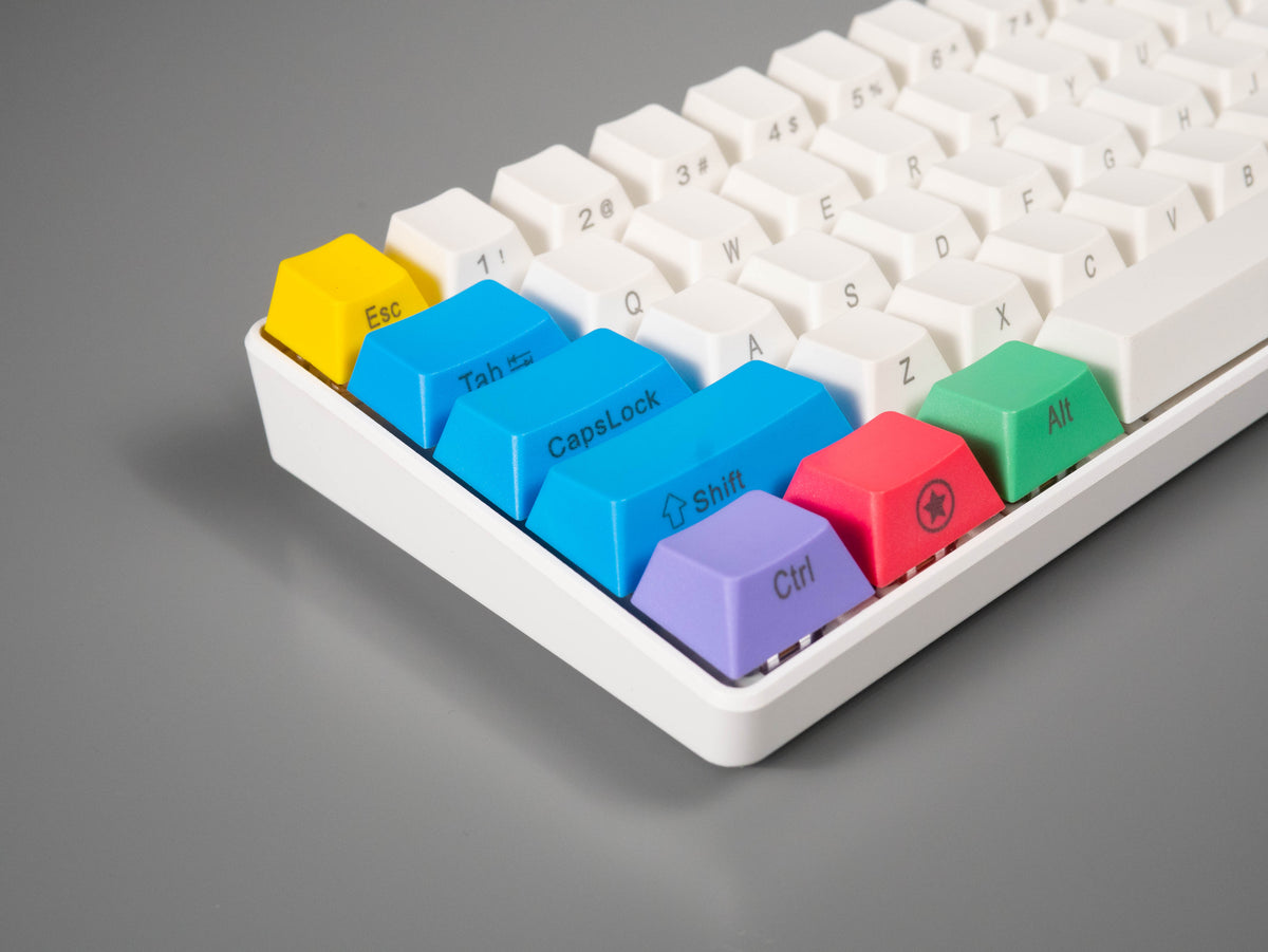 Rainbow Side Printed Keycap Set