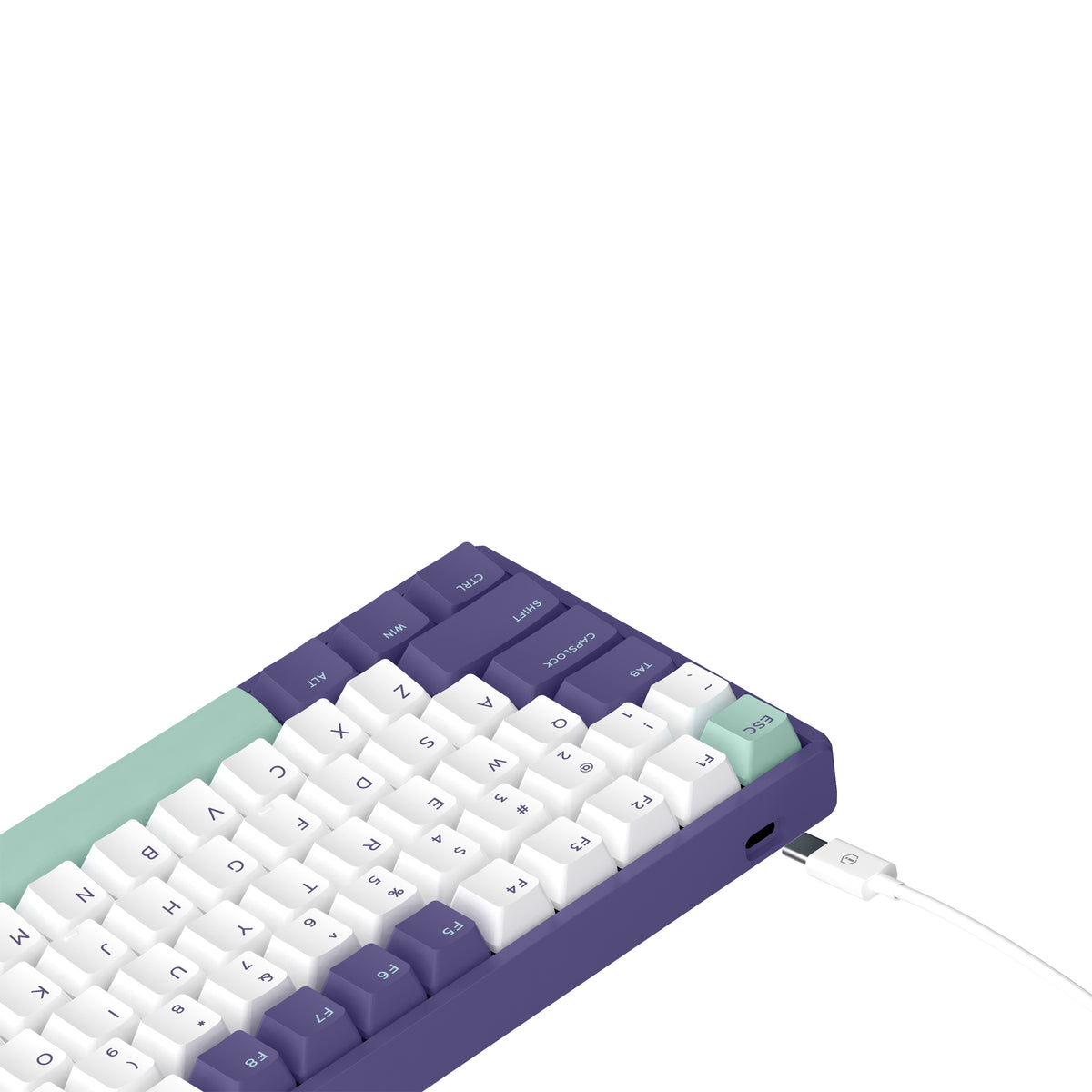 iQunix F96 Grape Milk ゲーミングキーボード F96 Grape Milk Mechanical Keyboard - TheKeyboardStore