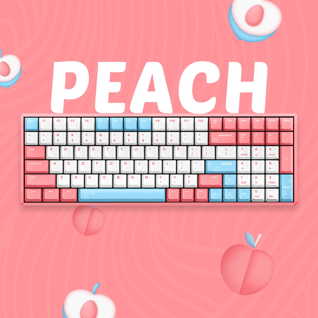 F96 Peach Mechanical Keyboard